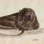 Gaston SUISSE (1896-1988) - Panthères noire couchée, vers 1925.